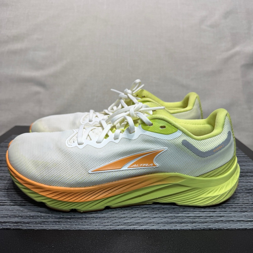 Altra Rivera 3 Running Shoes - Womens 8.5 - White Lime AL0A7R7N130